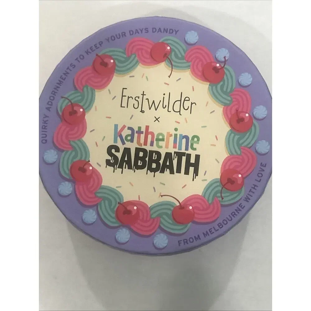 Erstwilder x Katherine Sabbath Ice Cream Cake Cone Brooch Pin NWT